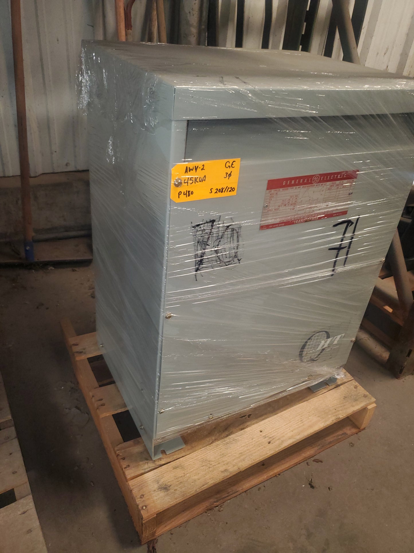 GE General Electric Dry Type Transformer 45KVA 9T23B3873 3 PHASE