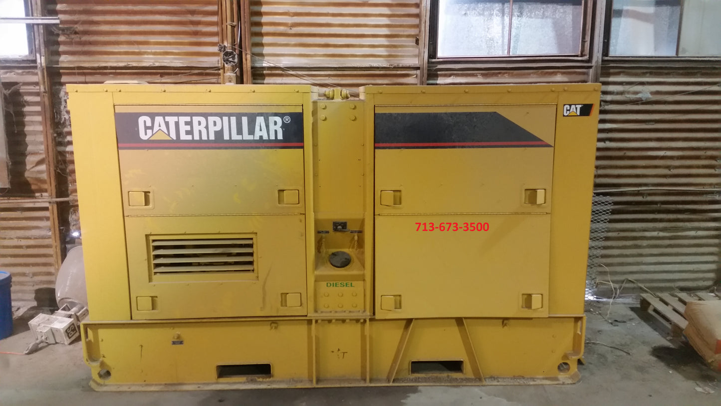 100 KW CATERPILLAR GENERATOR 480-277 3 PHASE 240/120 SINGLE PHASE