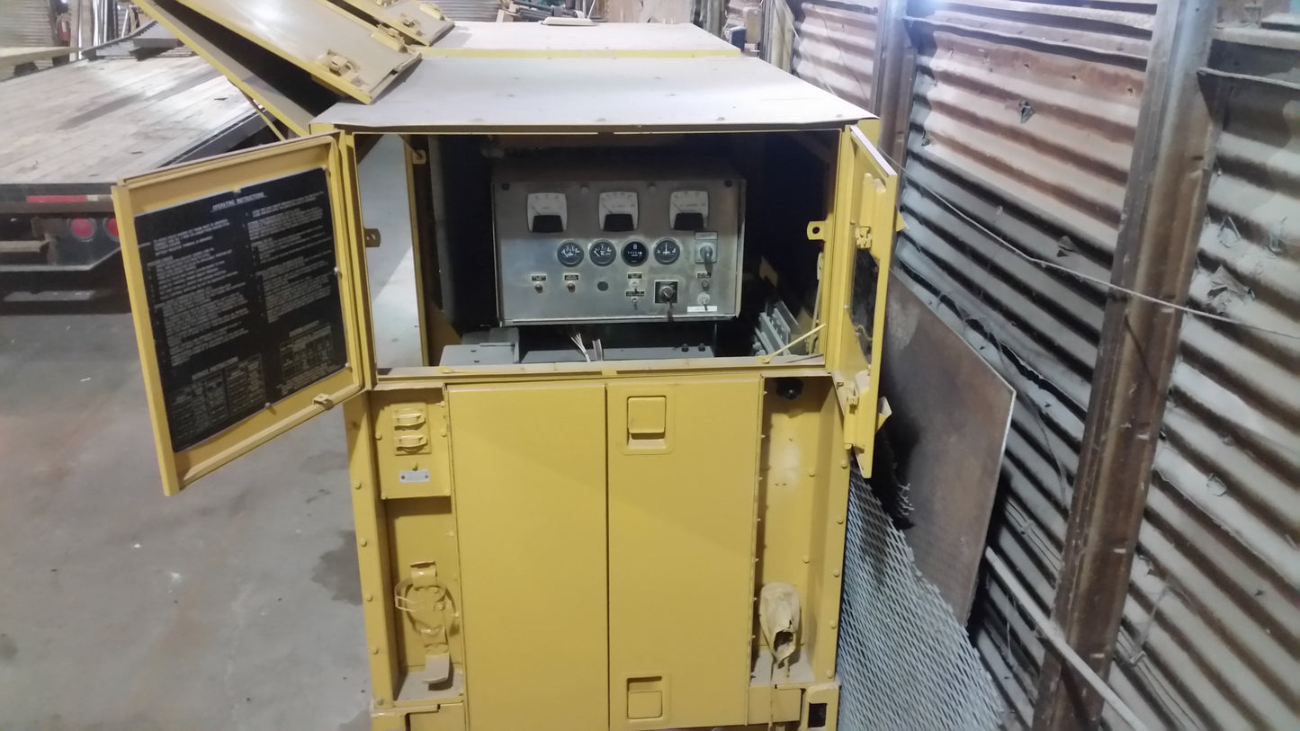 100 KW CATERPILLAR GENERATOR 480-277 3 PHASE 240/120 SINGLE PHASE