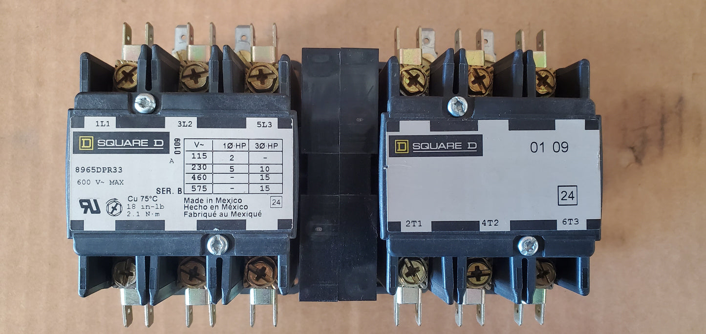 Square D 8965DPR33 Reverse Hoist Contactor