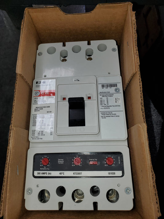 Eaton CUTLER HAMMER KD3300 3 POLE BREAKER NEW CIB