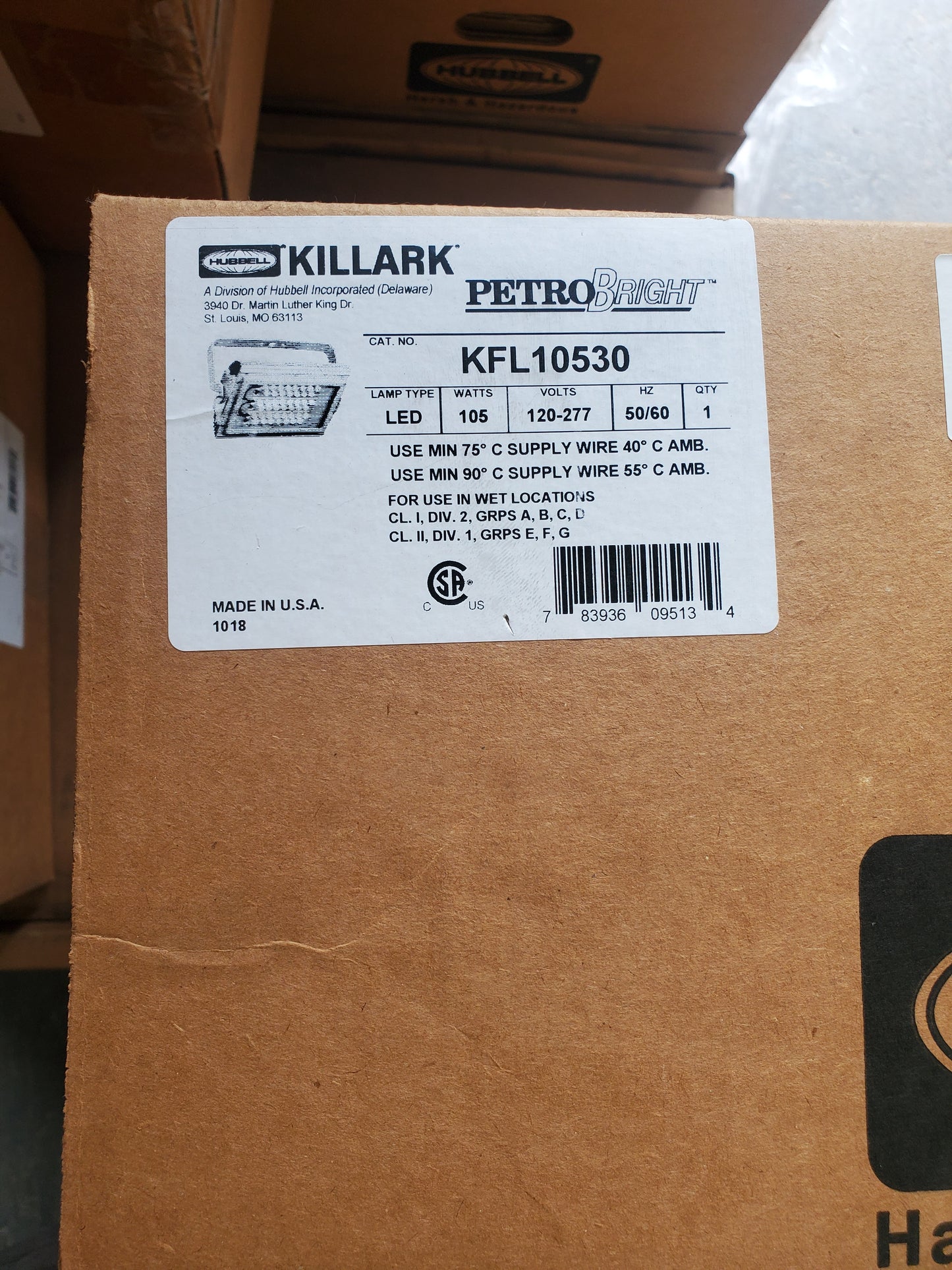 KFL10530 kil KFL10530 KIL 105W LED FLOOD 120-277V 50/60HZ KILLARK