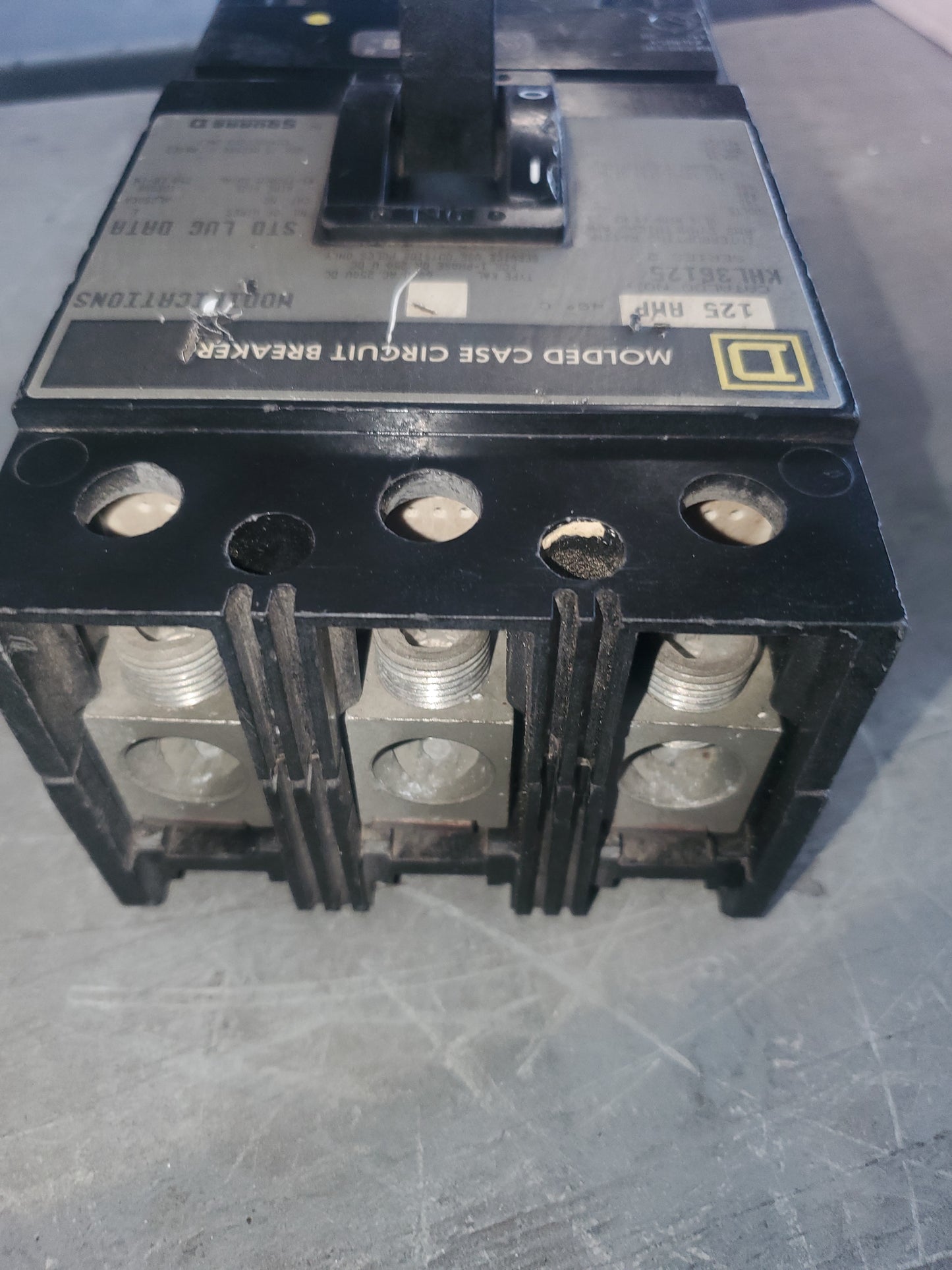 KHL36125 125 AMP 3 POLE SQUARE D BREAKER