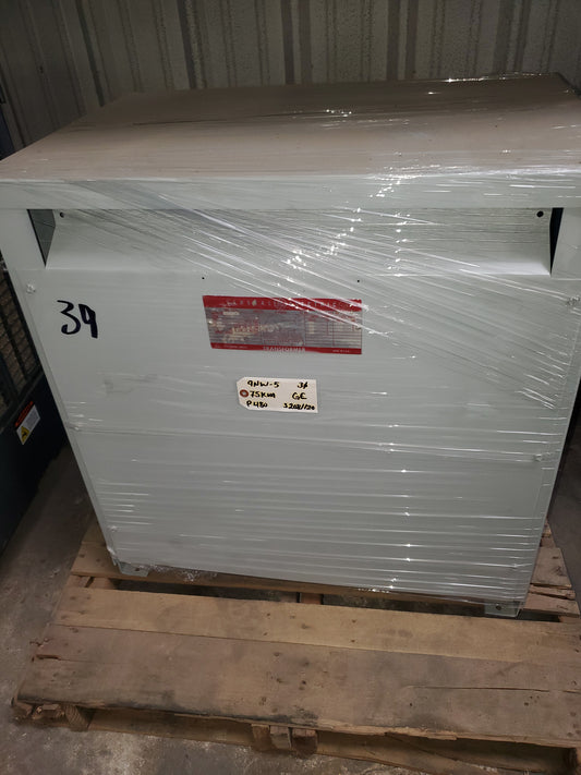 General Electric 9T23Y3874 480V Pri 208/120V Sec 75kVa Transformer