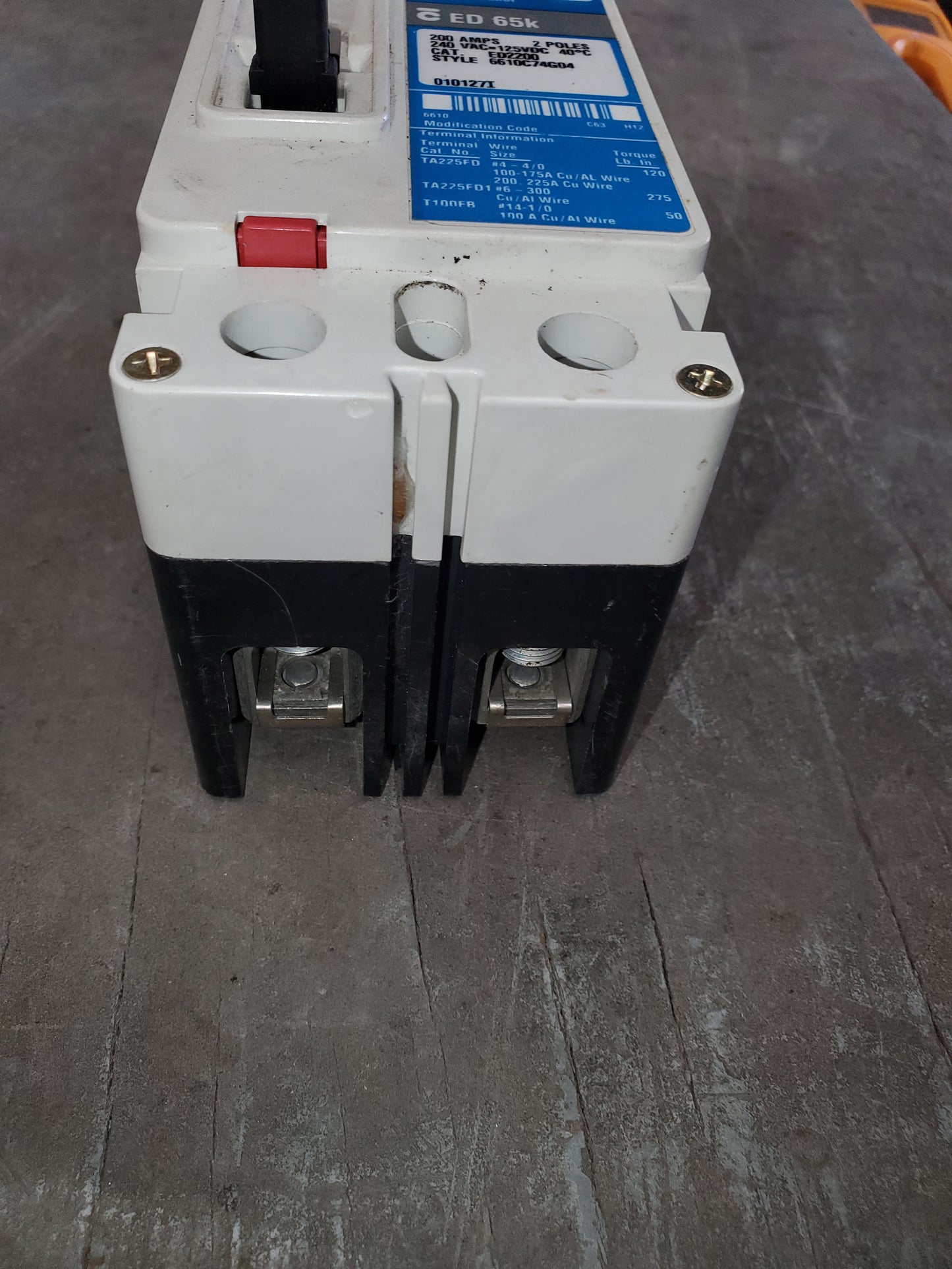 Eaton ED2200 Circuit Breaker,200A,2P,240VAC,ED