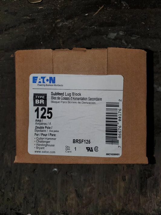 BRSF125 Eaton New Sub-Feed Lug Block