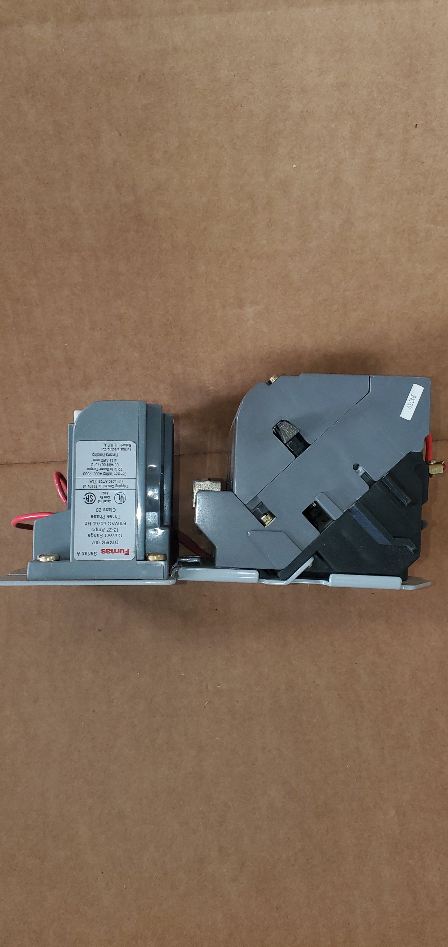 FURNAS NEMA Magnetic Motor Starter: 13 to 52A, No Enclosure, 1NO, 15 hp HP @ 3 Phase WITH A 600 VOLT COIL