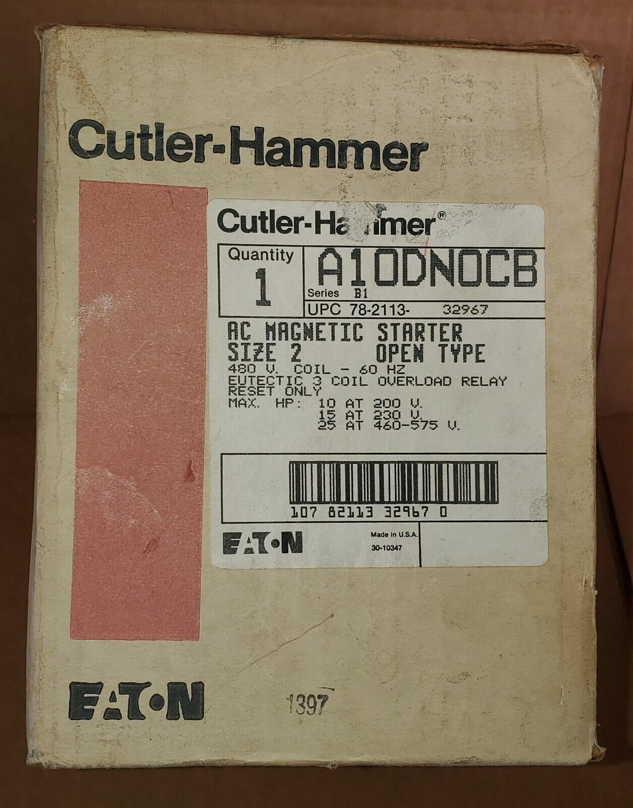 A10-DN0 EATON CORPORATION CUTLER HAMMER